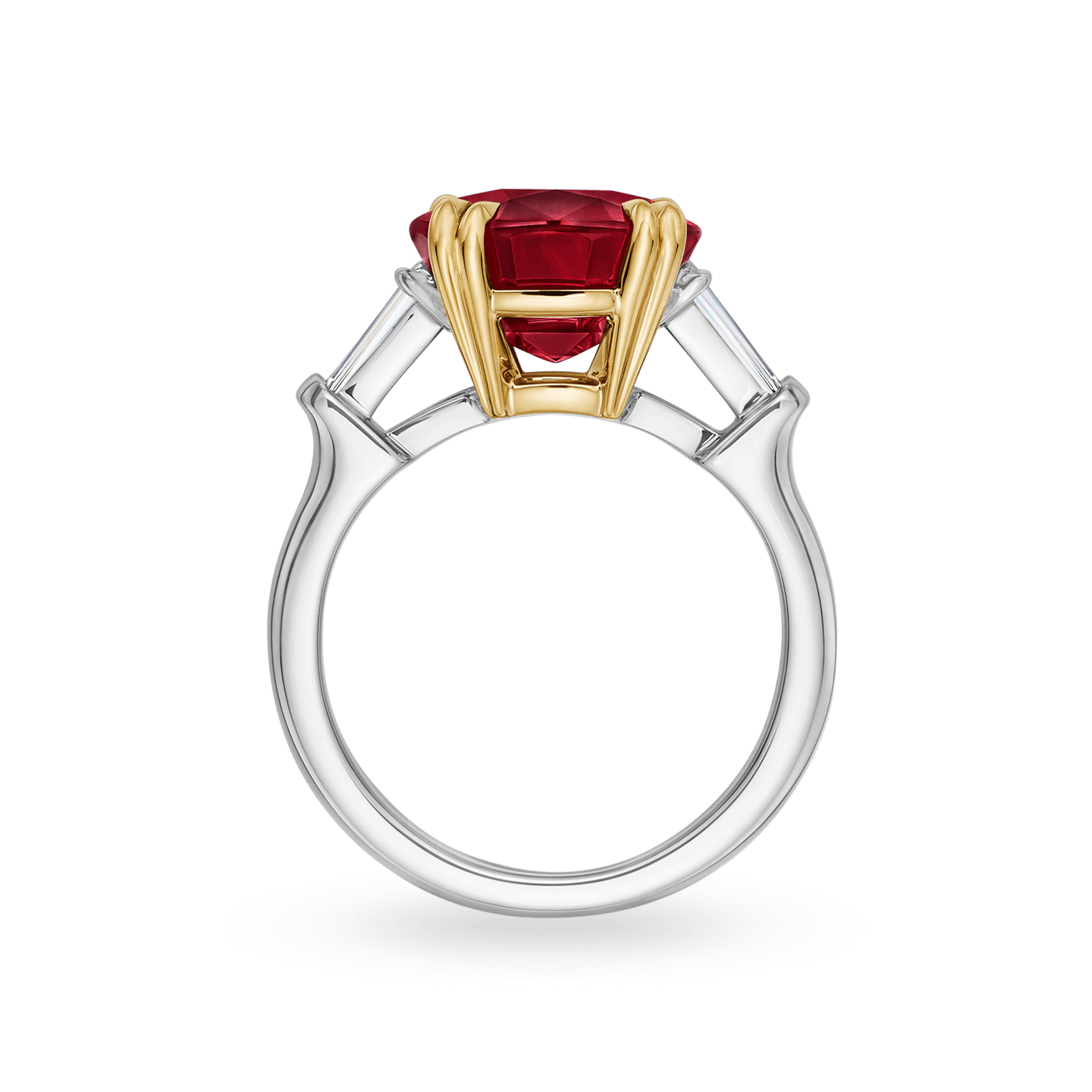 Classic Winston Cushion-Cut Ruby Ring, Product Image 2