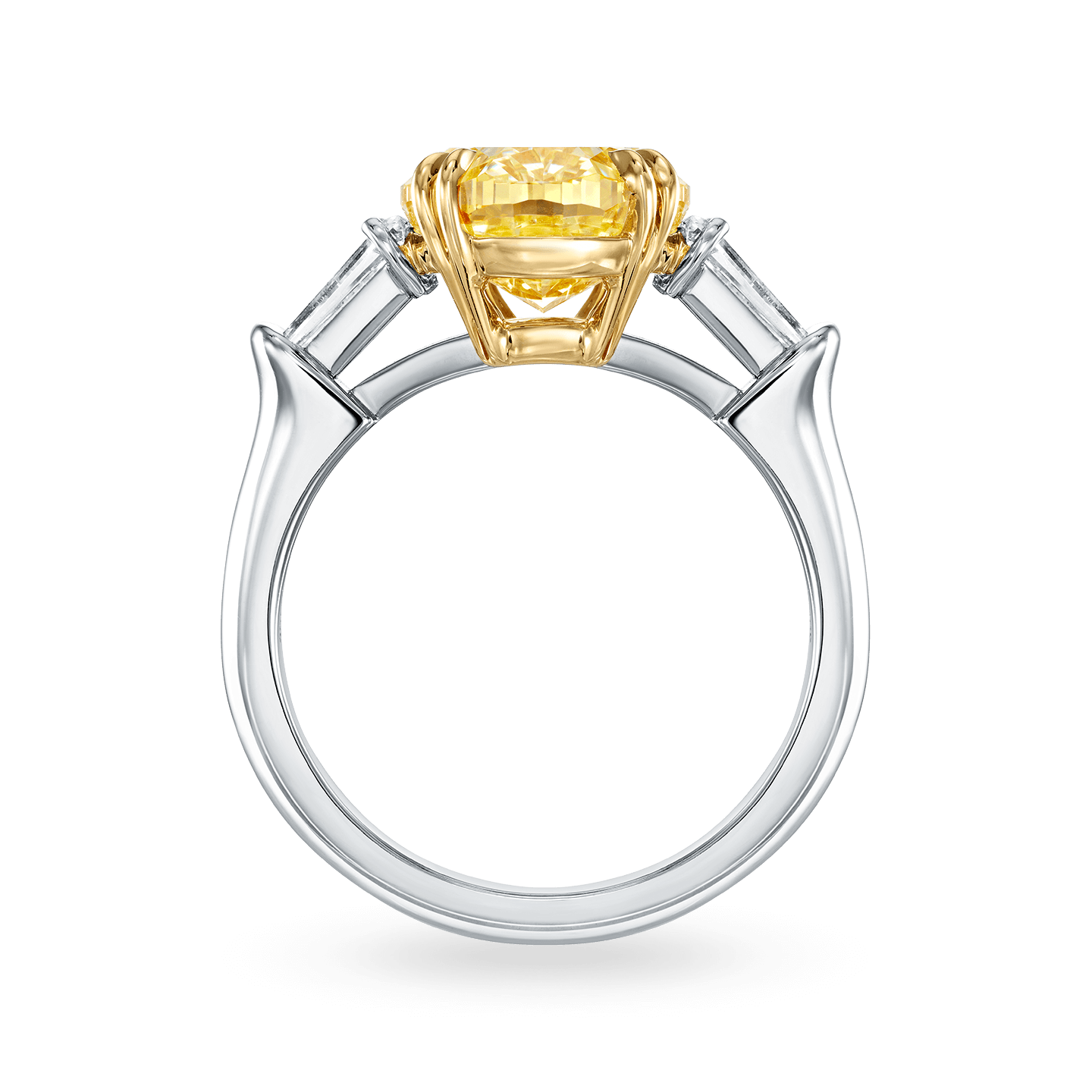 Classic Winston Oval-Shaped Yellow Diamond Ring, Product Image 2