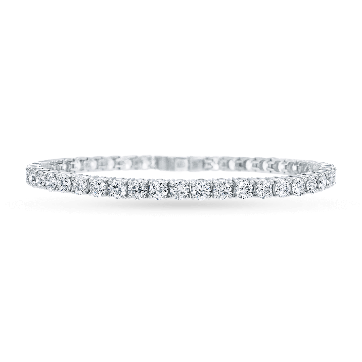 Round Brilliant Diamond Tennis Bracelet, Product Image 1