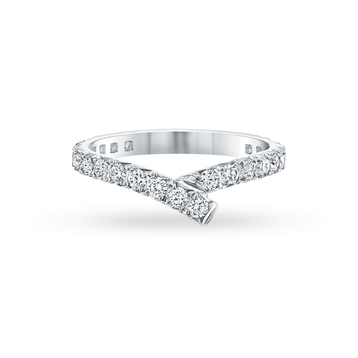 Ribbon Diamond Wedding Band, Product Image 2