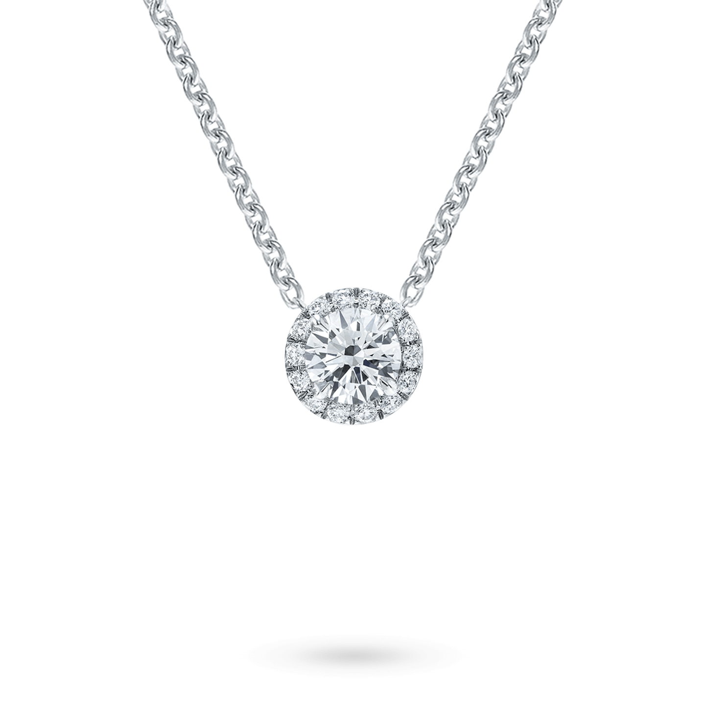 Round Brilliant Diamond Micropavé Pendant, Product Image 1