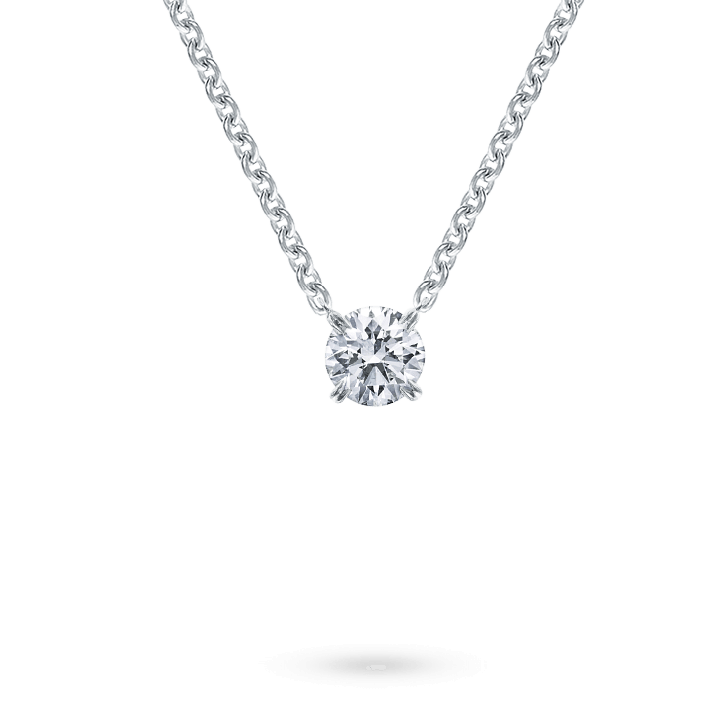 Round Brilliant Diamond Solitaire Pendant, Product Image 1