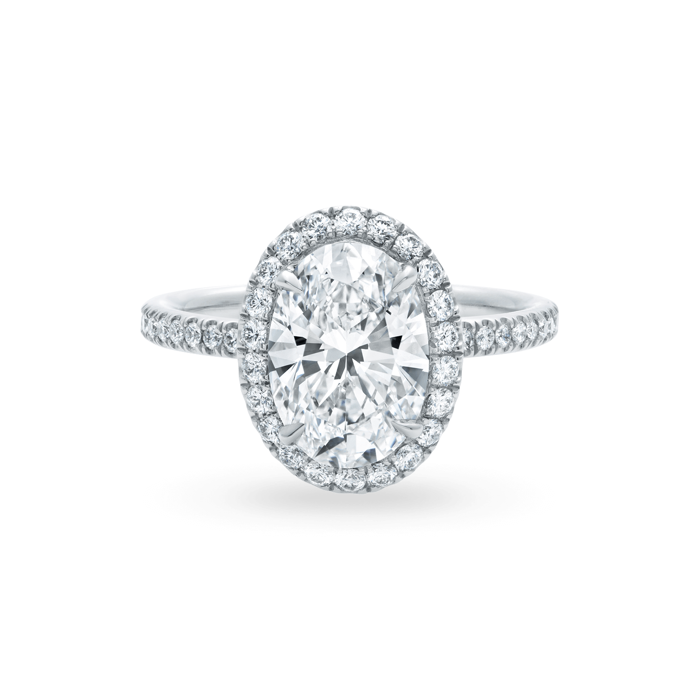 The One Oval-Shaped Diamond Micropavé Engagement Ring, Product Image 1