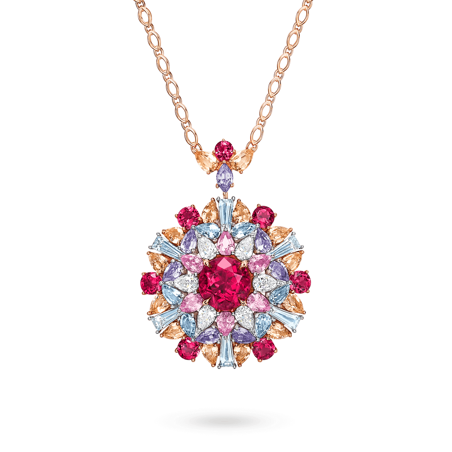 Winston Kaleidoscope Rubellite Pendant